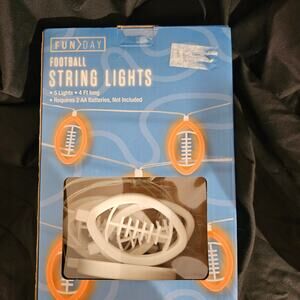Fun day Football String Lights 4ft long 5 lights